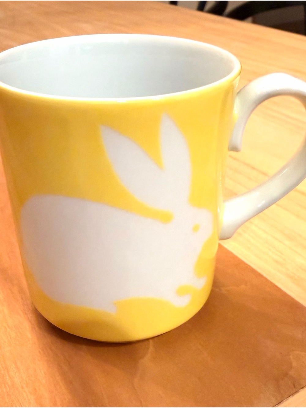 Fitz and Floyd Vintage Yellow Bunny Mug